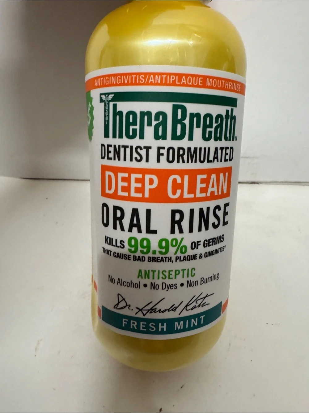 TheraBreath Deep Clean Mouthwash Fresh Mint 16 OZ
